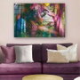 Wallity Cuadro Decorativo de Vidrio Templado Multicolor 70 x 100 cm